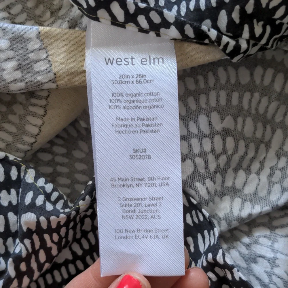 West Elm washed but